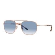 Ray-Ban Pink Gold/Blue Shaded Sungles RB 3711 Pink, Unisex