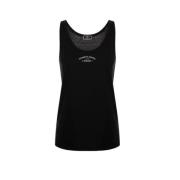 Elisabetta Franchi Svarta T-shirts och Polos med Logo Print Black, Dam