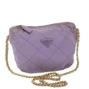 Prada Vintage Pre-owned Tyg prada-vskor Purple, Dam