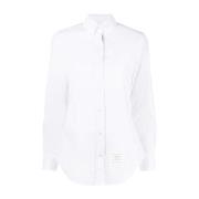 Thom Browne Slim-Fit Skjorta med RWB Stripes White, Dam