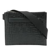 Fendi Vintage Pre-owned Laeder axelremsvskor Black, Dam