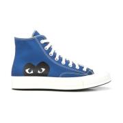 Comme des Garçons Play Blå Canvas Chuck Taylor High-Top Sneakers Blue,...