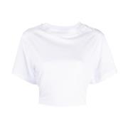 Tela Strip T-Shirt A001 White, Dam