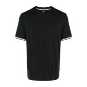 Hugo Boss Thompson 04 T-Shirt med Randig Kant Black, Herr