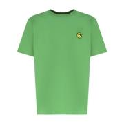Barrow Grön Bomull T-shirt med Präglat Logotyp Green, Herr