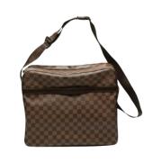 Louis Vuitton Vintage Pre-owned Canvas axelremsvskor Brown, Dam