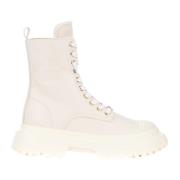 Hogan Lace-up Boots Beige, Dam