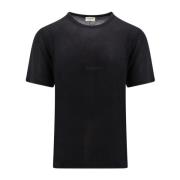 Saint Laurent Logot-shirt för Män Black, Herr