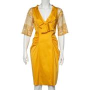 Moschino Pre-Owned Pre-owned Bomull klnningar Yellow, Dam