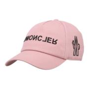 Moncler Rosa Baseballkeps med Logotyp Pink, Dam