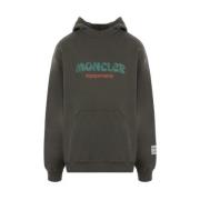 Moncler Grön Oversized Huvtröja Green, Dam