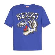 Kenzo T-shirt med logotyp Blue, Herr