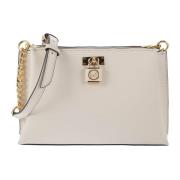 Michael Kors Ruby Saffiano Läder Väska White, Dam