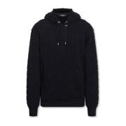 Balmain Monogram Hoodie Black, Herr