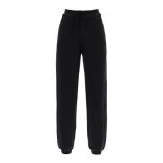 Ganni Joggers med sliten Butterfly-logotyp Black, Dam