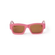 Palm Angels Stiliga solglasögon för modeframåtseende Pink, Unisex