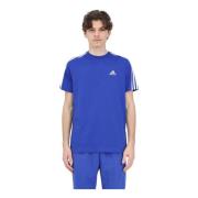 Adidas Performance T-shirt Essentials 3-Stripes Blue, Herr