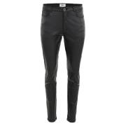 DNM Pure Sloane Coated Slim Fit Byxor Black, Dam