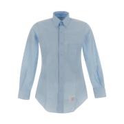 Thom Browne Klassisk Skjorta i Bomull Blue, Herr