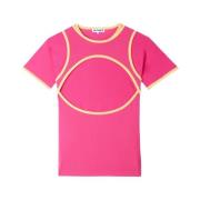 Sunnei Stretchig hot pink t-shirt med kombinerad bh Pink, Herr
