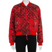 Moschino Pre-Owned Pre-owned Stickat ytterklder Red, Dam