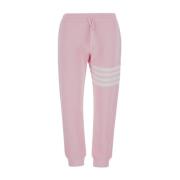Thom Browne Rosa bomulls sweatpants för kvinnor Pink, Dam