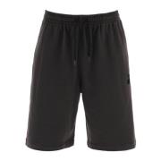 Isabel Marant Svettshorts i ekologisk bomull med blekt effekt Black, H...