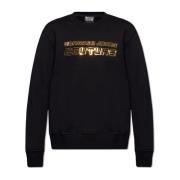 Versace Jeans Couture Sweatshirt med logotyp Black, Herr