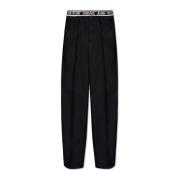 Versace Jeans Couture Byxor med elastisk midja Black, Herr