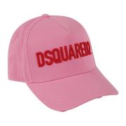 Dsquared2 Gabardine Baseball Caps Pink, Dam