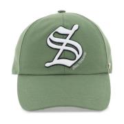 Stella McCartney Broderad baseballkeps Green, Dam