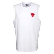 New Era NBA Logo Ärmlös T-shirt White, Herr