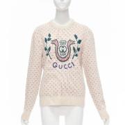 Gucci Vintage Pre-owned Ylle toppar Beige, Dam