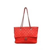 Chanel Vintage Pre-owned Laeder chanel-vskor Red, Dam