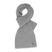 Lyle & Scott Racked Rib Scarf Gray, Herr