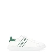 Hogan Vit och Grön Läder Sneaker H365 White, Herr