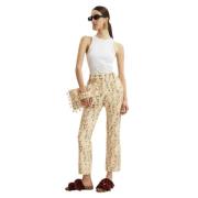 La DoubleJ Primavera Tweed Cigarette Byxor Beige, Dam