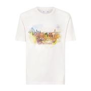 Jacob Cohën Mjuk rosa akvarell Palermo kortärmad T-shirt White, Herr
