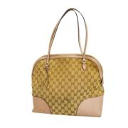 Gucci Vintage Pre-owned Canvas gucci-vskor Beige, Dam