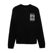 Givenchy 4G Print Långärmad T-Shirt Black, Herr