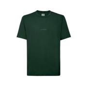 C.p. Company Italiensk Jersey Färgad Logo T-Shirt Green, Herr