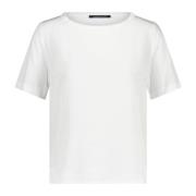 Luisa Cerano T-shirt i blandat material White, Dam