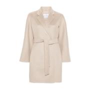 Max Mara Harold Coat - Stiligt ytterkläder Pink, Dam