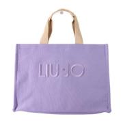 Liu Jo Stilfull Shopper Väska Purple, Dam