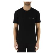 Calvin Klein Jeans Bomull T-shirt med Logo Relief Black, Herr
