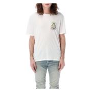 Amiri Cherub Palm Grafisk T-shirt White, Herr