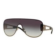 Versace Pale Gold/Grey Shaded Sunglasses Gray, Dam