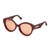 Roberto Cavalli Burgundy/Brown Montecristo Sunglasses Brown, Dam