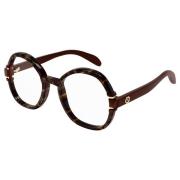 Gucci Mörk Havana Glasögonbågar Brown, Unisex