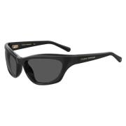 Chiara Ferragni Collection Black/Grey Sunglasses CF 7030/S Black, Dam